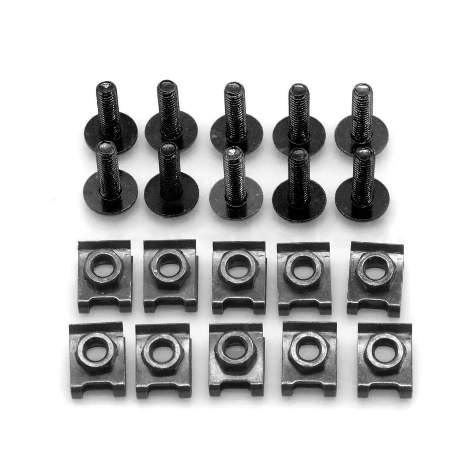 VAAKLM Kompatibel Mit Cb250r Für Cbr300 R Motorradverkleidungsschrauben, Befestigungsclips, Karosseriefedermuttern-Schraubensatz, Karosserieschrauben, Motorradschrauben Motorräder Schrauben(Black) von VAAKLM