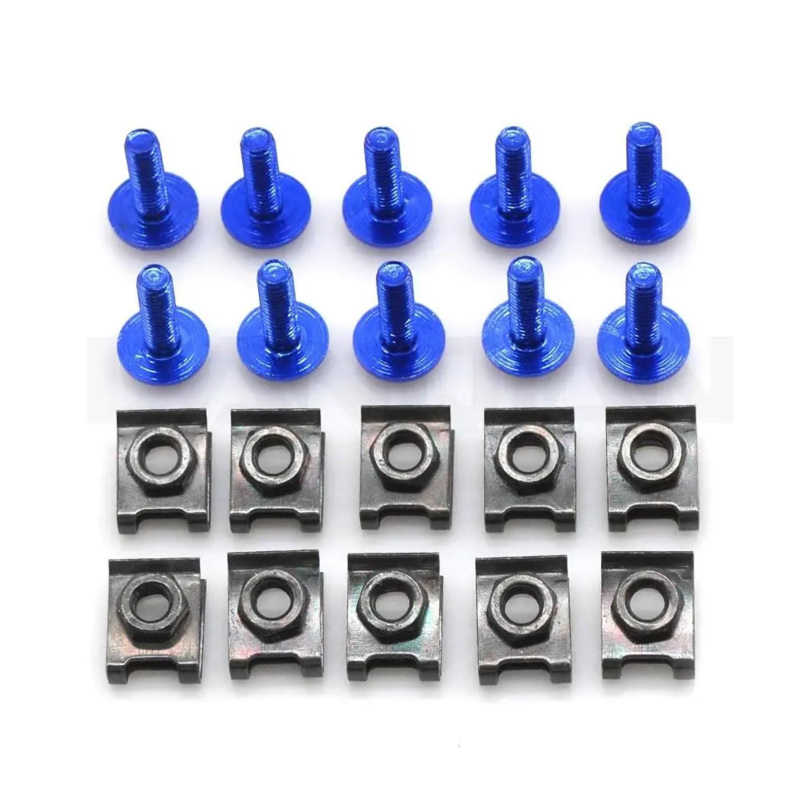 VAAKLM Kompatibel Mit Cb250r Für Cbr300 R Motorradverkleidungsschrauben, Befestigungsclips, Karosseriefedermuttern-Schraubensatz, Karosserieschrauben, Motorradschrauben Motorräder Schrauben(Blue) von VAAKLM