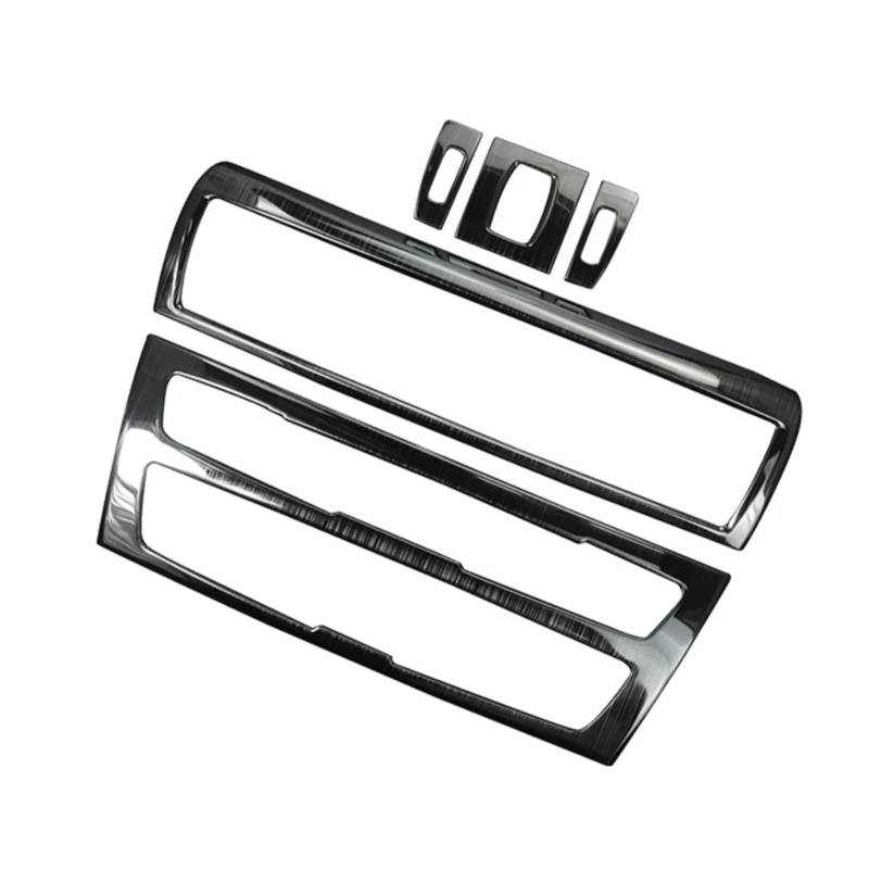 VAAKLM Kompatibel Mit Für 1 2 Series F20 F21 F22 F23 2012 2013 2014 2015 2016 Auto-Styling-Konsole CD-Panel-Rahmen Dekorative AC-Lüftungsschlitze-Abdeckung Auto Klimaanlage Outlet(A Model Black) von VAAKLM