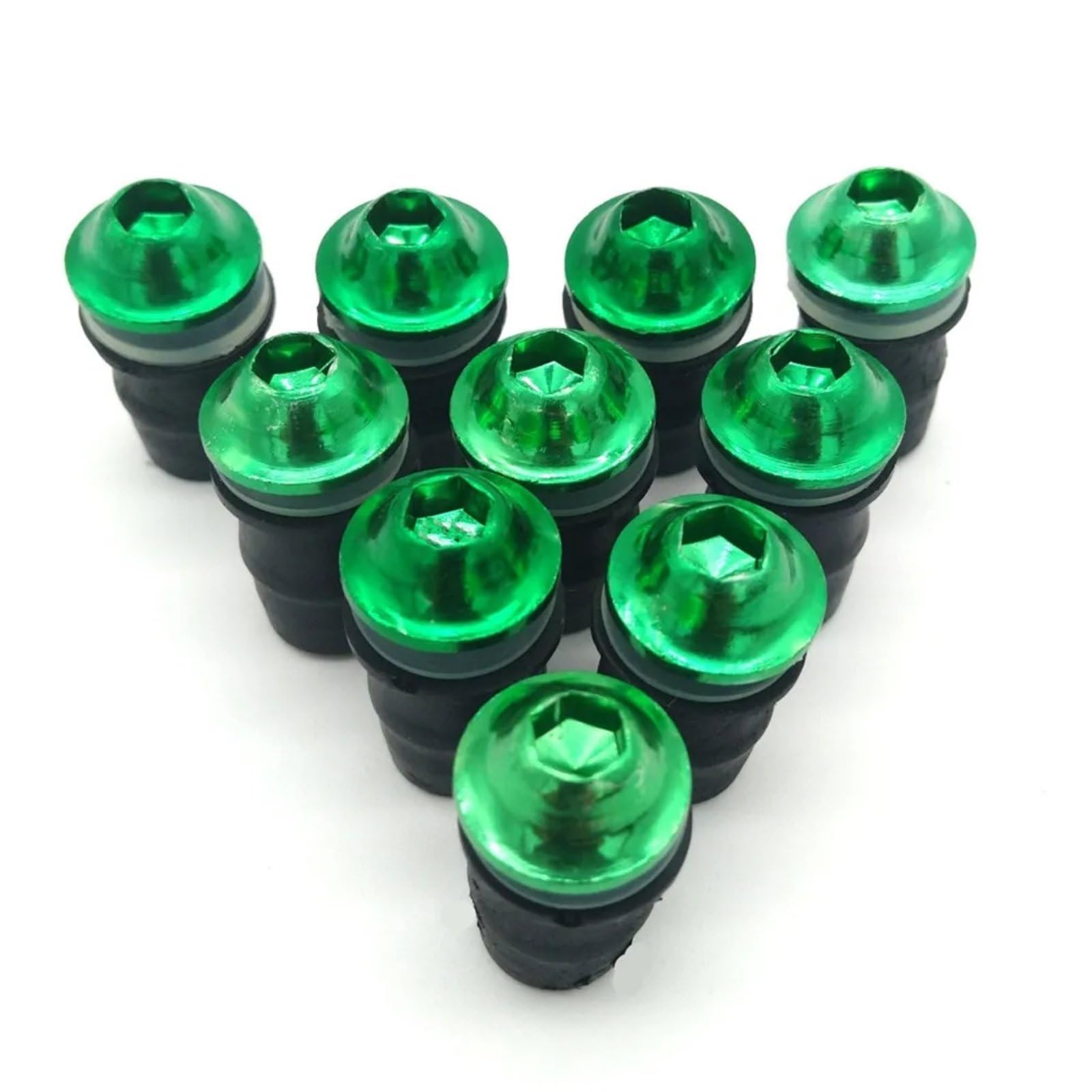 VAAKLM Kompatibel Mit H2 Für 636 Für Motorrad-Schraubensatz, Schrauben, Motorrad-Windschutzscheiben-Schrauben, Schrauben, Schraubverschlüsse Motorräder Schrauben(Green) von VAAKLM