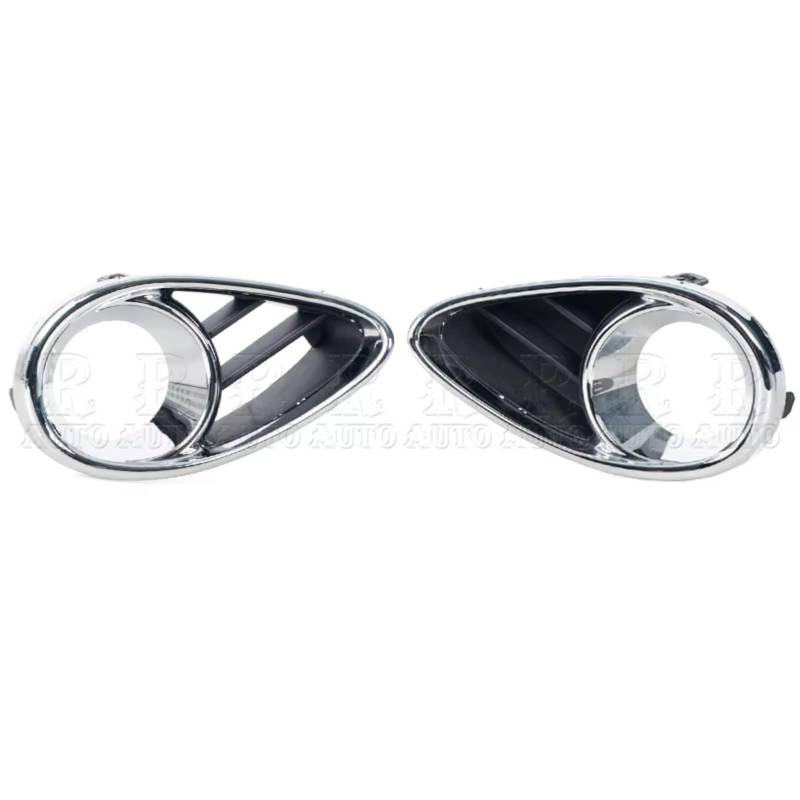 VAAKLM Kompatibel Mit Infiniti Für Fx 30d 35 37 50 2009-2015 Frontstoßstange Nebelscheinwerfer Chromblende Kühlergrill 622573EV0A 622563EV0A nebelscheinwerfer Gitter(1Left and 1 Right) von VAAKLM