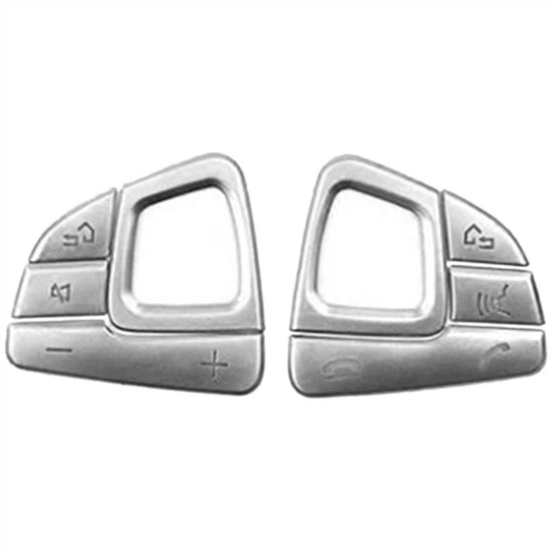 VAAKLM Kompatibel Mit Mercedes Für Benz Für E-Klasse W213 2016 2017 2018 2019, Auto-Lenkradknopf-Abdeckung, Innenzubehör-Styling Auto Knopf Dekoration von VAAKLM