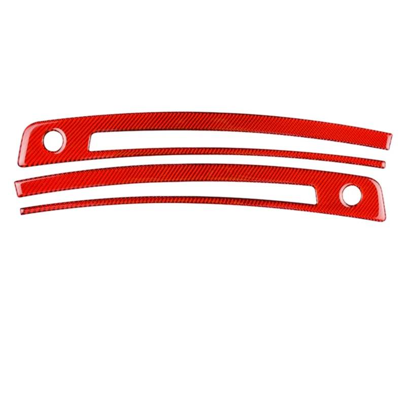 VAAKLM Kompatibel Mit Subaru Für BRZ 2013 2014 2015 2016 2017 2018 2019 2020 Auto-Front-AC-Auslass-Entlüftungsaufkleber-Ordnung Auto-Luftauslass-Ordnung Auto Klimaanlage Outlet(Red) von VAAKLM