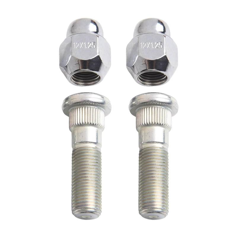 VAAKLM Kompatibel Mit Subaru Für Tribeca 2006 2007 2008 2009 2010 2011 2012 2013 2014 M12x1,25 Radnabenbolzen-Stehmutter-Set OEM: 28365FE001 28171AJ000 Schloss Radbolzen von VAAKLM