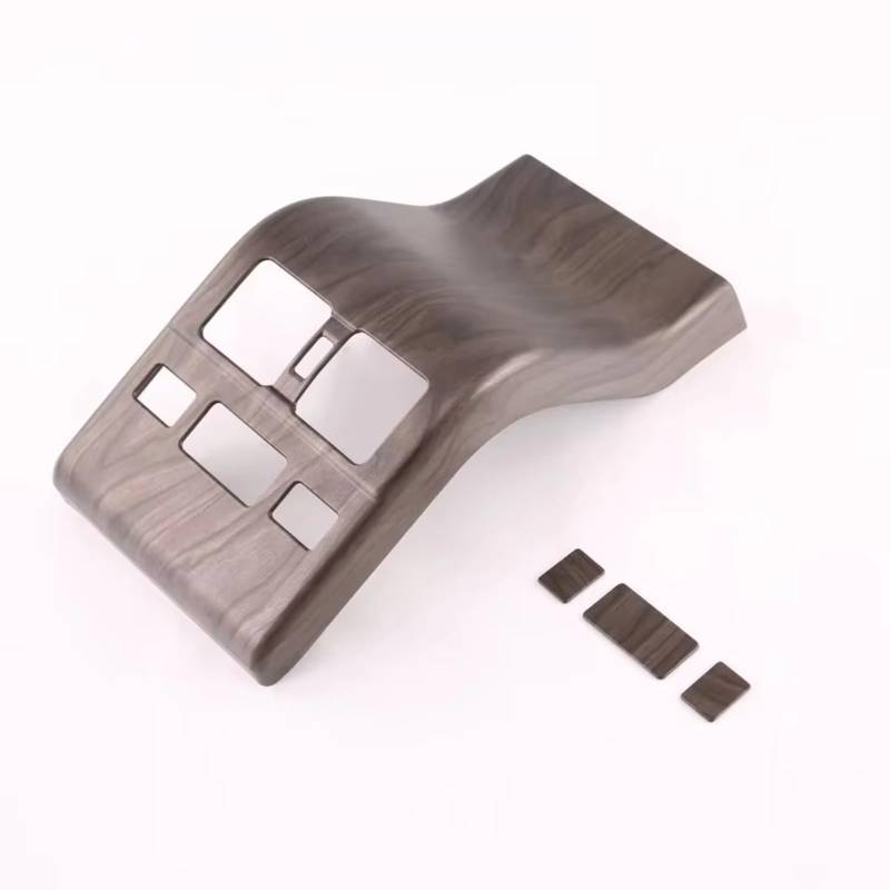 VAAKLM Kompatibel Mit Toyota Für BZ4X EA10 2022 2023 Auto Hinten Klimaanlage Outlet Vent Abdeckung Auto Armlehne Zurück Reihe Outlets Trim Auto Klimaanlage Outlet(ABS Peach Wood) von VAAKLM