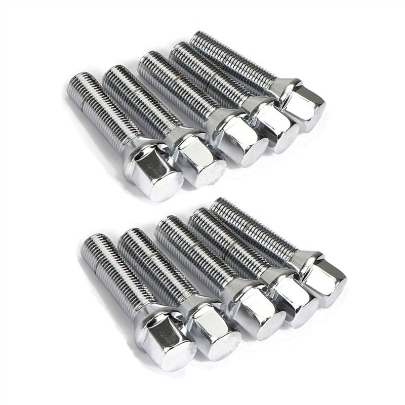 VAAKLM Kompatibel Mit X1 X6 Radschrauben Autoteile Autoradschrauben Radschraubenschloss-Kit Radschraubenersatz Zubehörschrauben Zur Befestigung Von Radnaben Schloss Radbolzen(45mm) von VAAKLM