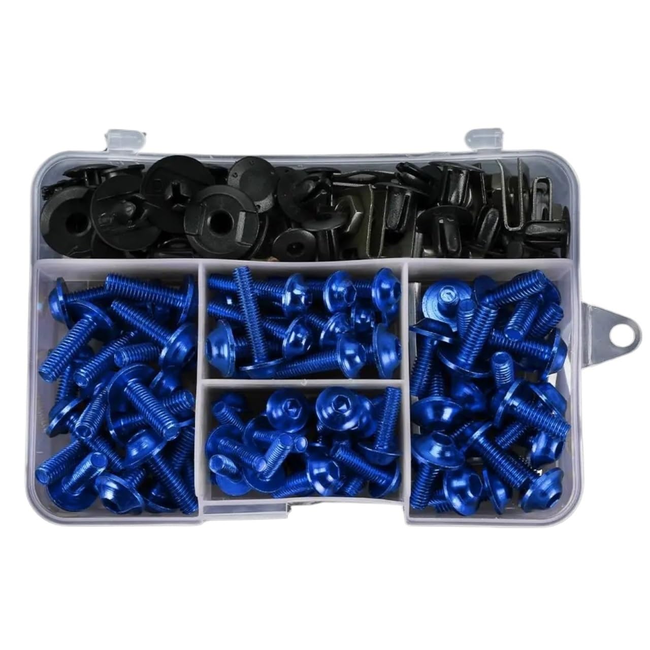 VAAKLM Kompatibel Mit Yamaha Für Blaster Yfs200 Für Wolverine 350 Für Yfm350 Motorrad-Verkleidungsbolzen, Schrauben, Muttern-Clips, Schraubbefestigungen Motorräder Schrauben(Blue) von VAAKLM