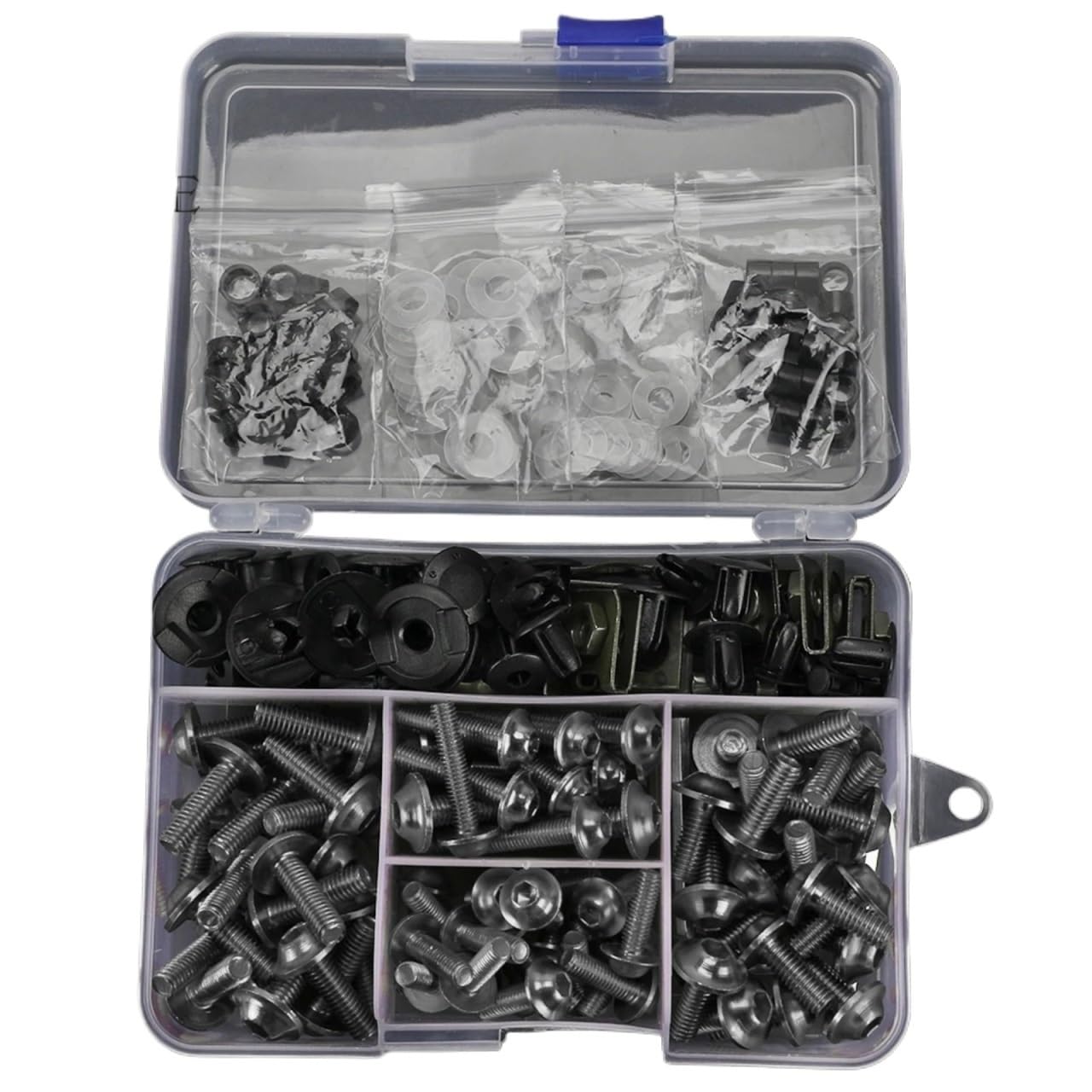 VAAKLM Kompatibel Mit Yamaha Für Blaster Yfs200 Für Wolverine 350 Für Yfm350 Motorrad-Verkleidungsbolzen, Schrauben, Muttern-Clips, Schraubbefestigungen Motorräder Schrauben(Gray) von VAAKLM