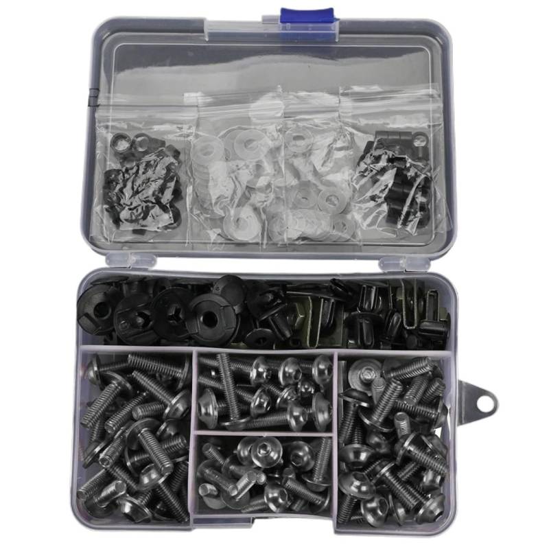 VAAKLM Kompatibel Mit Yamaha Für Blaster Yfs200 Für Wolverine 350 Für Yfm350 Motorrad-Verkleidungsbolzen, Schrauben, Muttern-Clips, Schraubbefestigungen Motorräder Schrauben(Gray) von VAAKLM