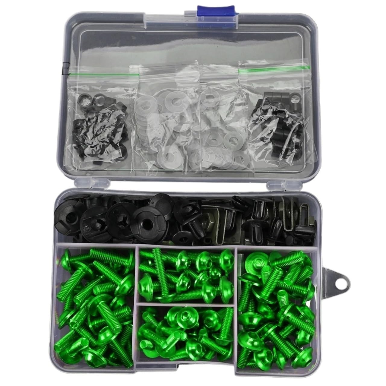 VAAKLM Kompatibel Mit Yamaha Für Blaster Yfs200 Für Wolverine 350 Für Yfm350 Motorrad-Verkleidungsbolzen, Schrauben, Muttern-Clips, Schraubbefestigungen Motorräder Schrauben(Green) von VAAKLM