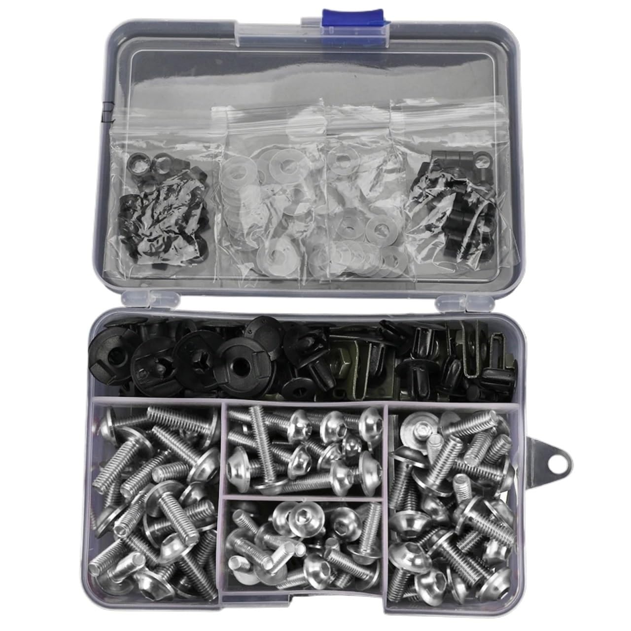 VAAKLM Kompatibel Mit Yamaha Für Blaster Yfs200 Für Wolverine 350 Für Yfm350 Motorrad-Verkleidungsbolzen, Schrauben, Muttern-Clips, Schraubbefestigungen Motorräder Schrauben(Sliver) von VAAKLM