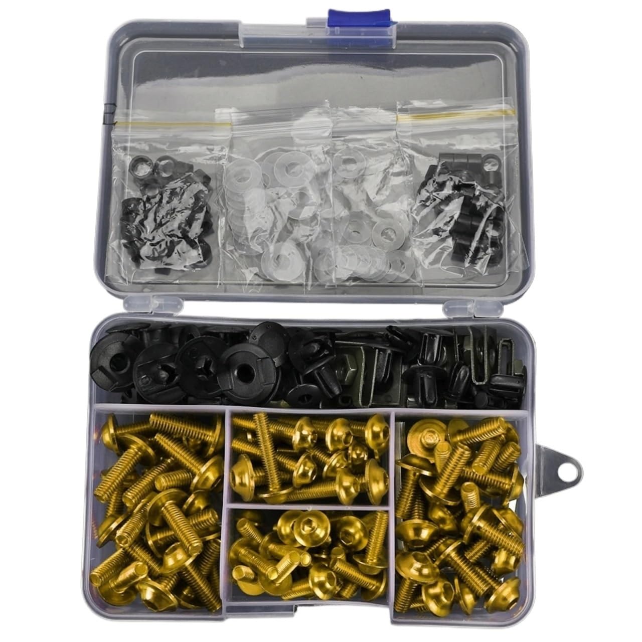 VAAKLM Kompatibel Mit Yamaha Für Blaster Yfs200 Für Wolverine 350 Für Yfm350 Motorrad-Verkleidungsbolzen, Schrauben, Muttern-Clips, Schraubbefestigungen Motorräder Schrauben(Yellow) von VAAKLM