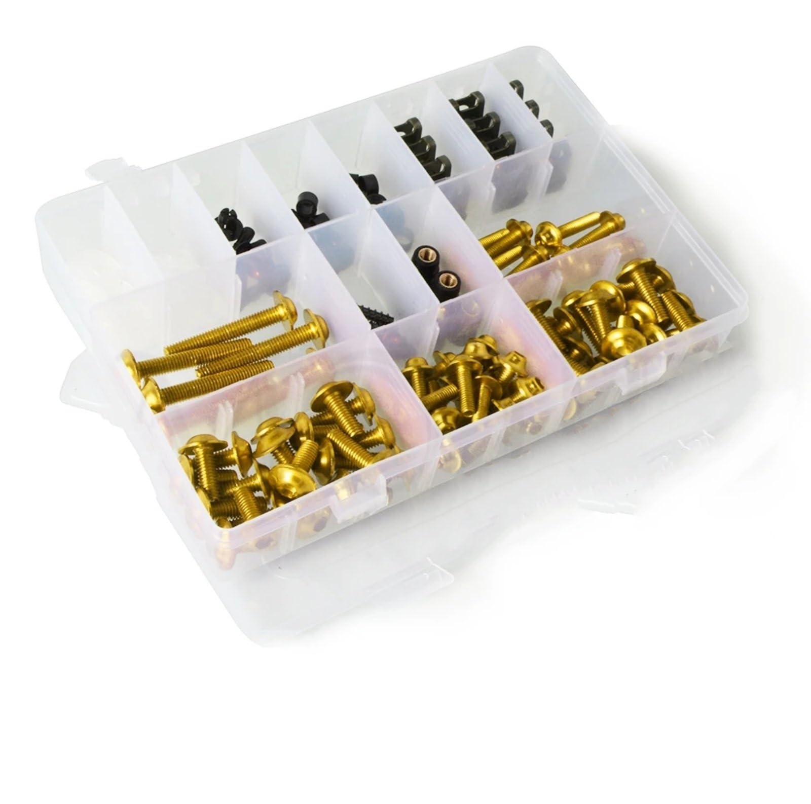VAAKLM Kompatibel Mit Yamaha Für Diversion Xj6 N Für Xj 600 Für Xj650 Verkleidungskörper-Schrauben-Set, Befestigungsclips, Schraube, Motorrad-Schraubklemme Motorräder Schrauben(Yellow) von VAAKLM