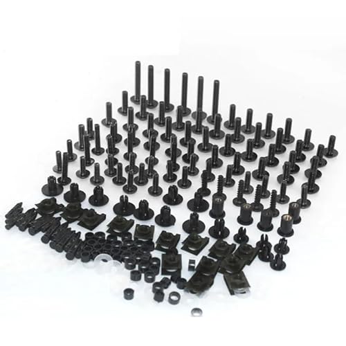 VAAKLM Kompatibel mit R1200rt für R1200st Motorrad für Custom Verkleidung Schraube Farbe Verschluss Bolzen Mutter Clip Set Motorrad Schraube Kit Motorräder Schrauben(Black) von VAAKLM