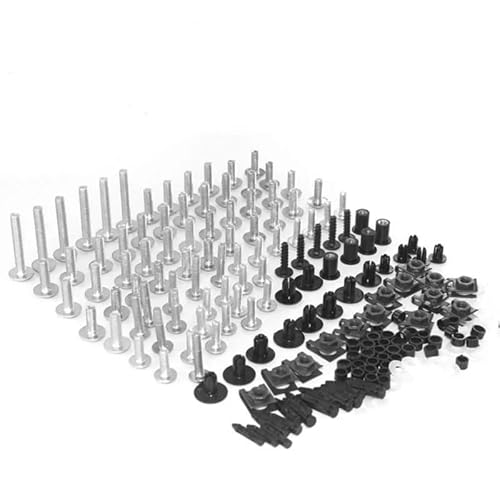VAAKLM Kompatibel mit R1200rt für R1200st Motorrad für Custom Verkleidung Schraube Farbe Verschluss Bolzen Mutter Clip Set Motorrad Schraube Kit Motorräder Schrauben(Silver) von VAAKLM