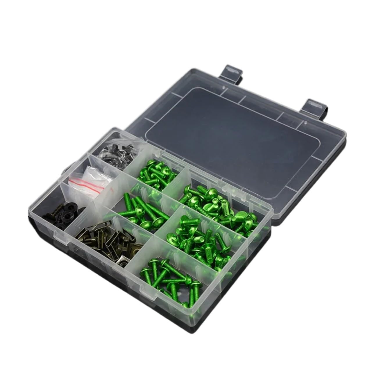 VAAKLM Kompatibel mit für Cbr600 F2 für Cbr600rr für Cb919 für Cb1000r für Cb 500f Verkleidungsschrauben Aluminium Spire für Speed ​​Fastener Clips Schraube Motorräder Schrauben(Green) von VAAKLM