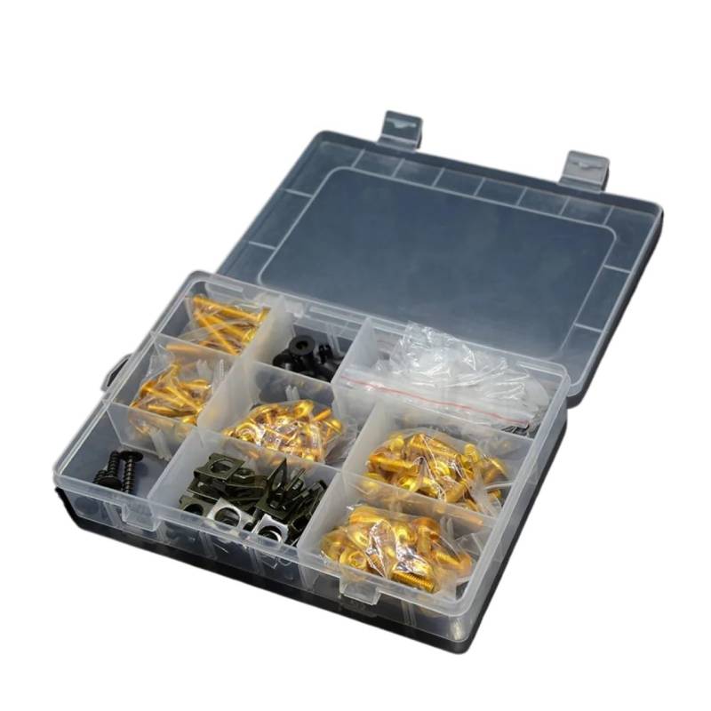 VAAKLM Kompatibel mit für Cbr600 F2 für Cbr600rr für Cb919 für Cb1000r für Cb 500f Verkleidungsschrauben Aluminium Spire für Speed ​​Fastener Clips Schraube Motorräder Schrauben(Yellow) von VAAKLM