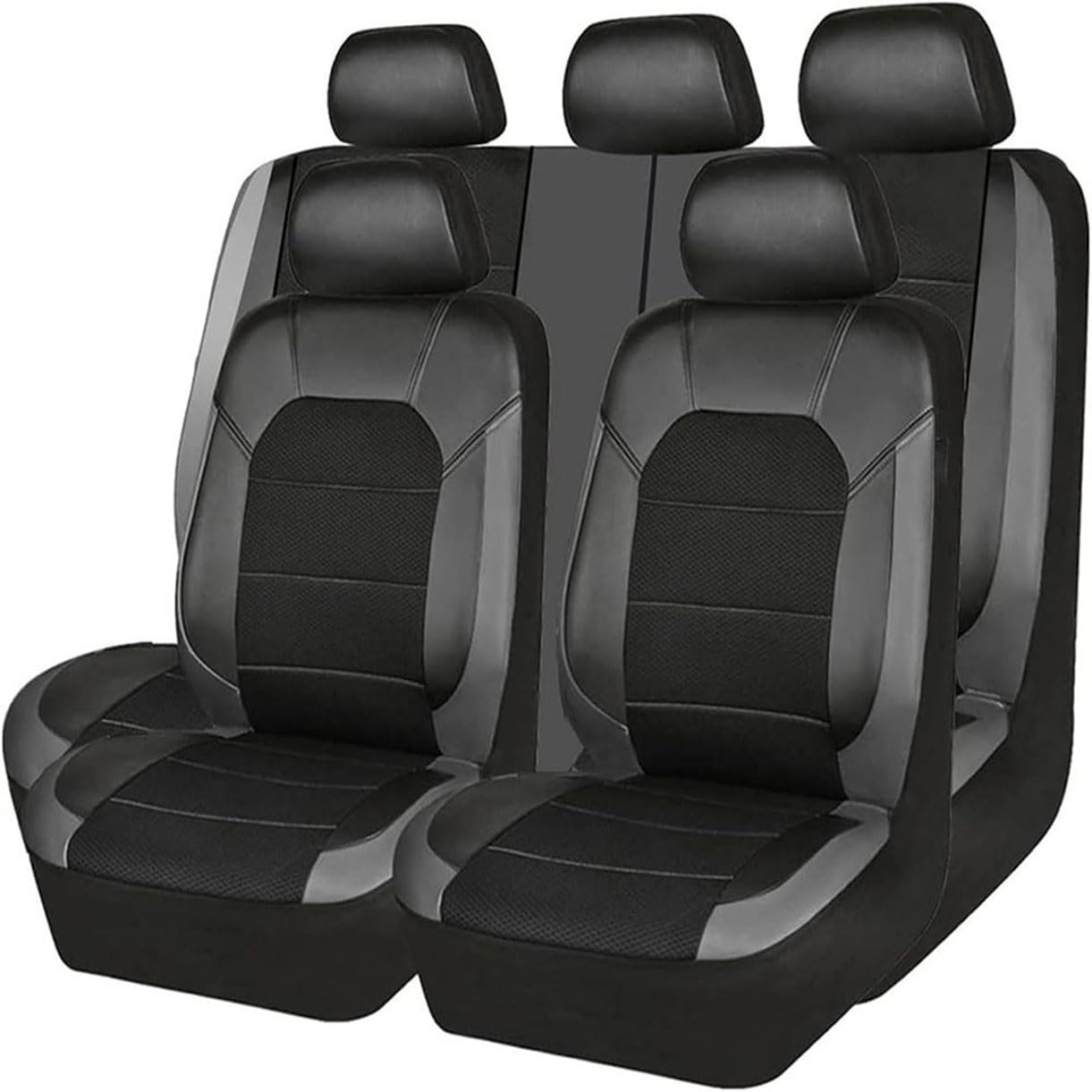 VAATYE Auto Sitzbezüge Sets Für Kia Rio 2017-2020,Full Set Allwetter Protektoren Verstellbare abnehmbare Universelles Sitzbezüge Sitzschoner,A/Black-Grey VAATYE Auto Sitzbezüge Sets Für Kia Rio 2017-2020,Full Set Allwetter Protektoren Verstellbare abnehmbare Universelles Sitzbezüge Sitzschoner,A/Black-Grey von VAATYE