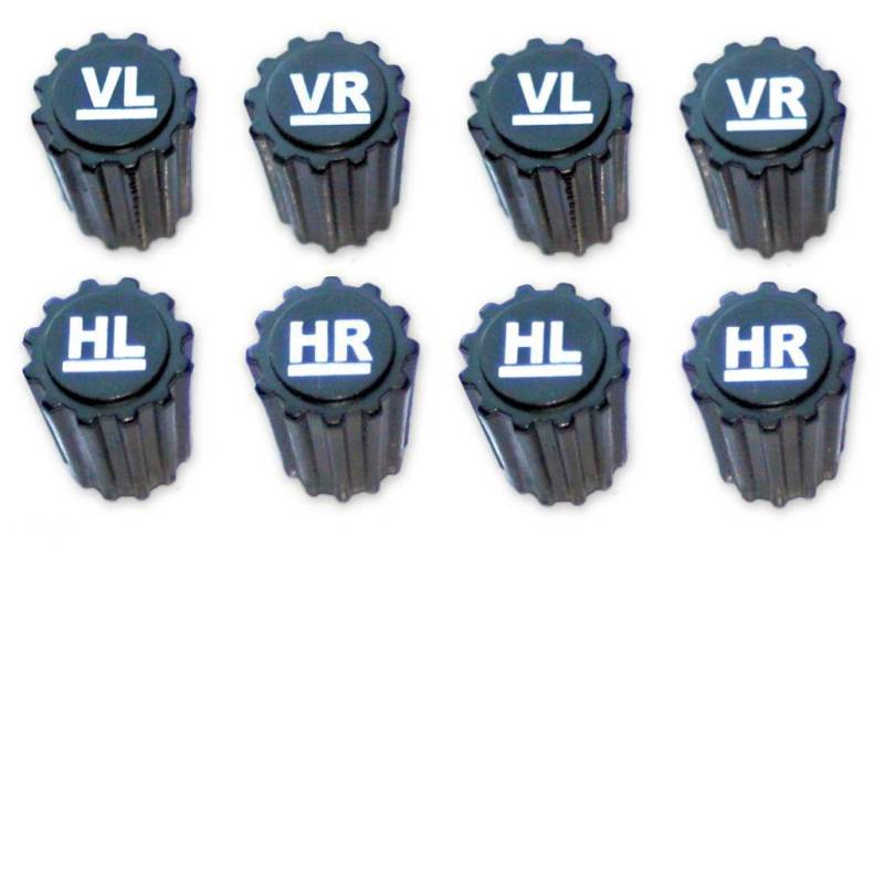 VABIONO Reifenmarkierer Radmarkierung Ventilkappen Set Reifen-Wechsel Radmerker (8 Stück) von VABIONO