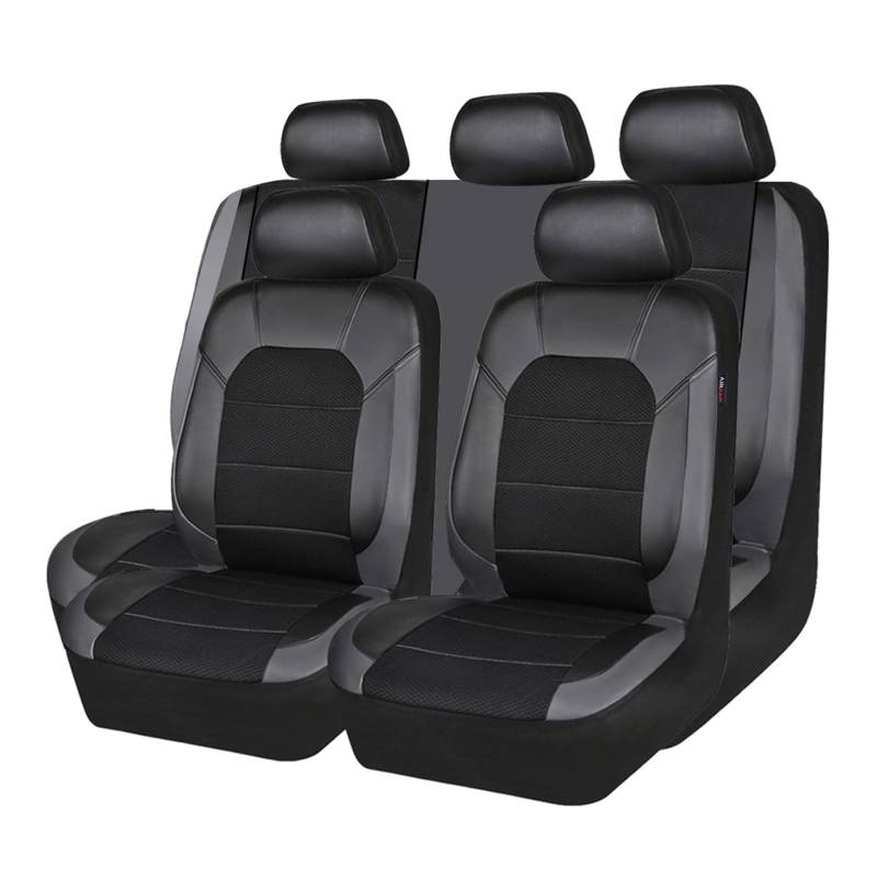 VAEVEN Auto Sitzbezüge für KIA Soul 2010-2022 Sportage 2001-2022 Sorento 2003-2022, Leder Autositzbezüge Set 5 Sitzer Autositzschutzbezug Auto-Schonbezüge, Wasserdichter Sitzschoner von VAEVEN