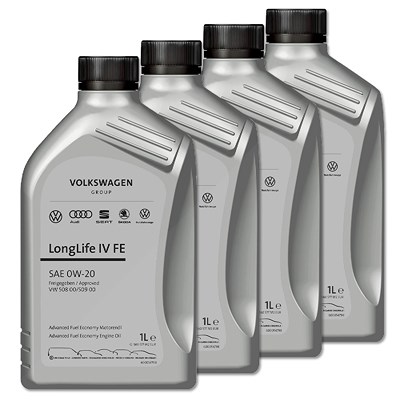 Vag 4x 1 L MOTORÖL 0W-20 Longlife IV FE Group [Hersteller-Nr. GS60577M2] von VAG