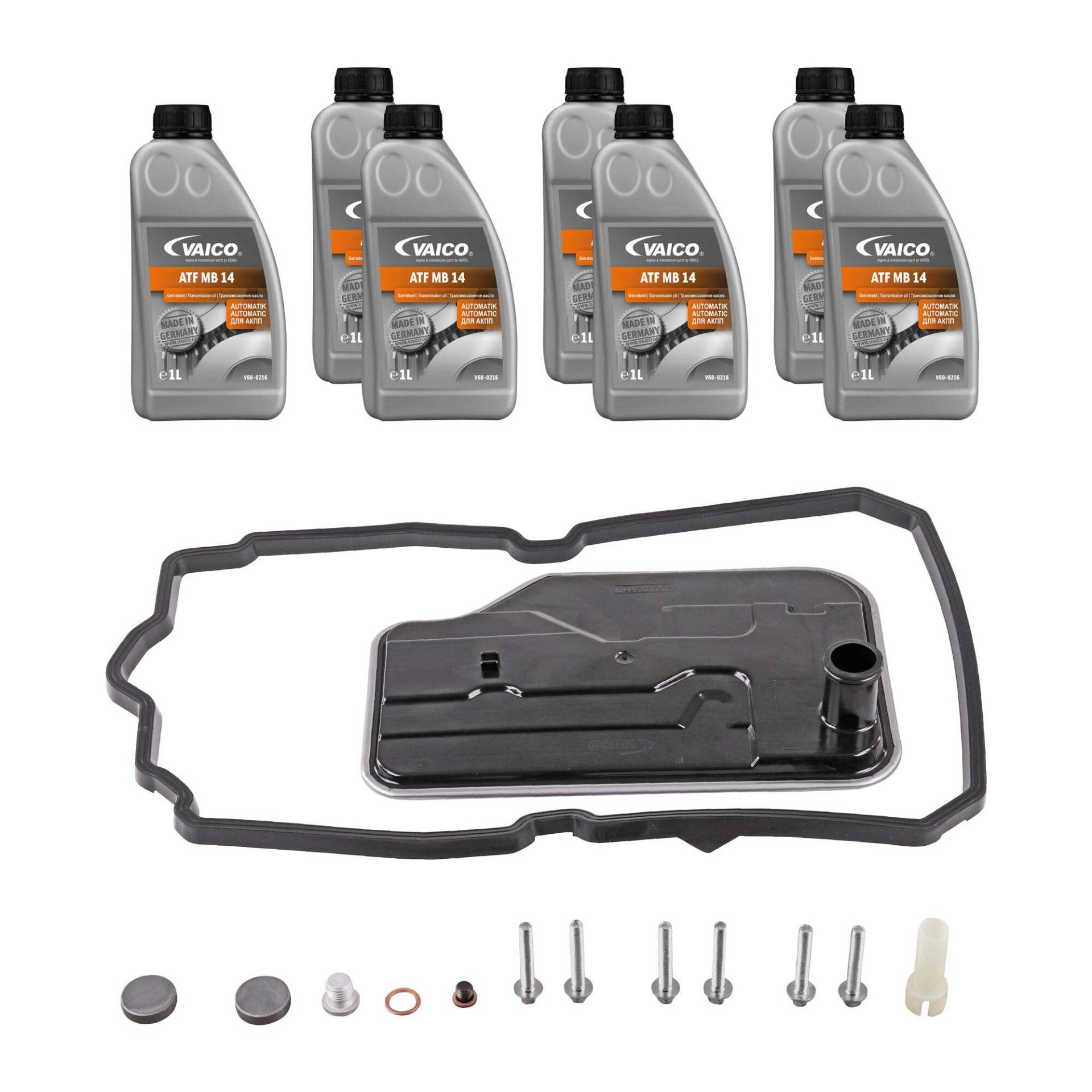 Automatikgetriebe Ölwechsel Filtersatz passend für MERCEDES 7-Gang 722.9 7G-Tronic W211 Automatikgetriebe Ölwechsel Filtersatz passend für MERCEDES 7-Gang 722.9 7G-Tronic W211 von VAICO