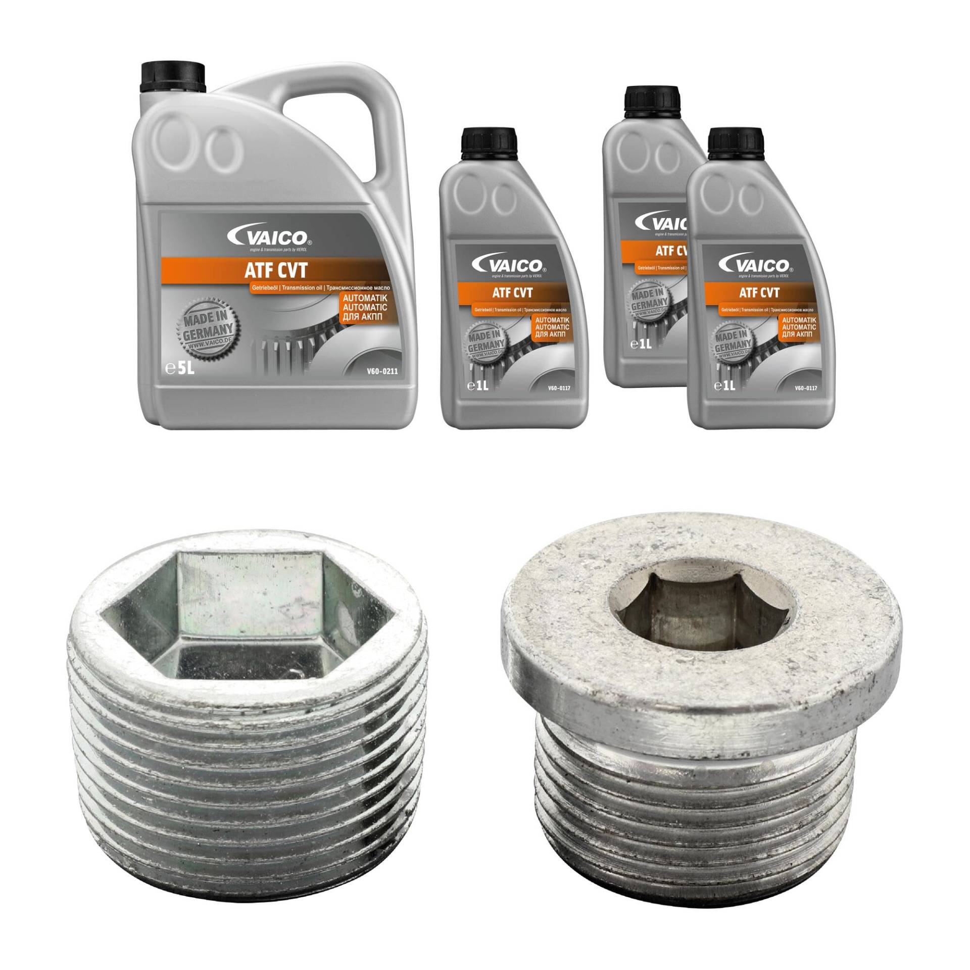 VAICO V10-5540-XXL MIT 8 LITER ÖLWECHSEL AUTOMATIKGETRIEBE SATZ CVT 01J STUFENLOS PASSEND FÜR A4 A6 A8 EXEO EXPERT KIT+ XXL von VAICO