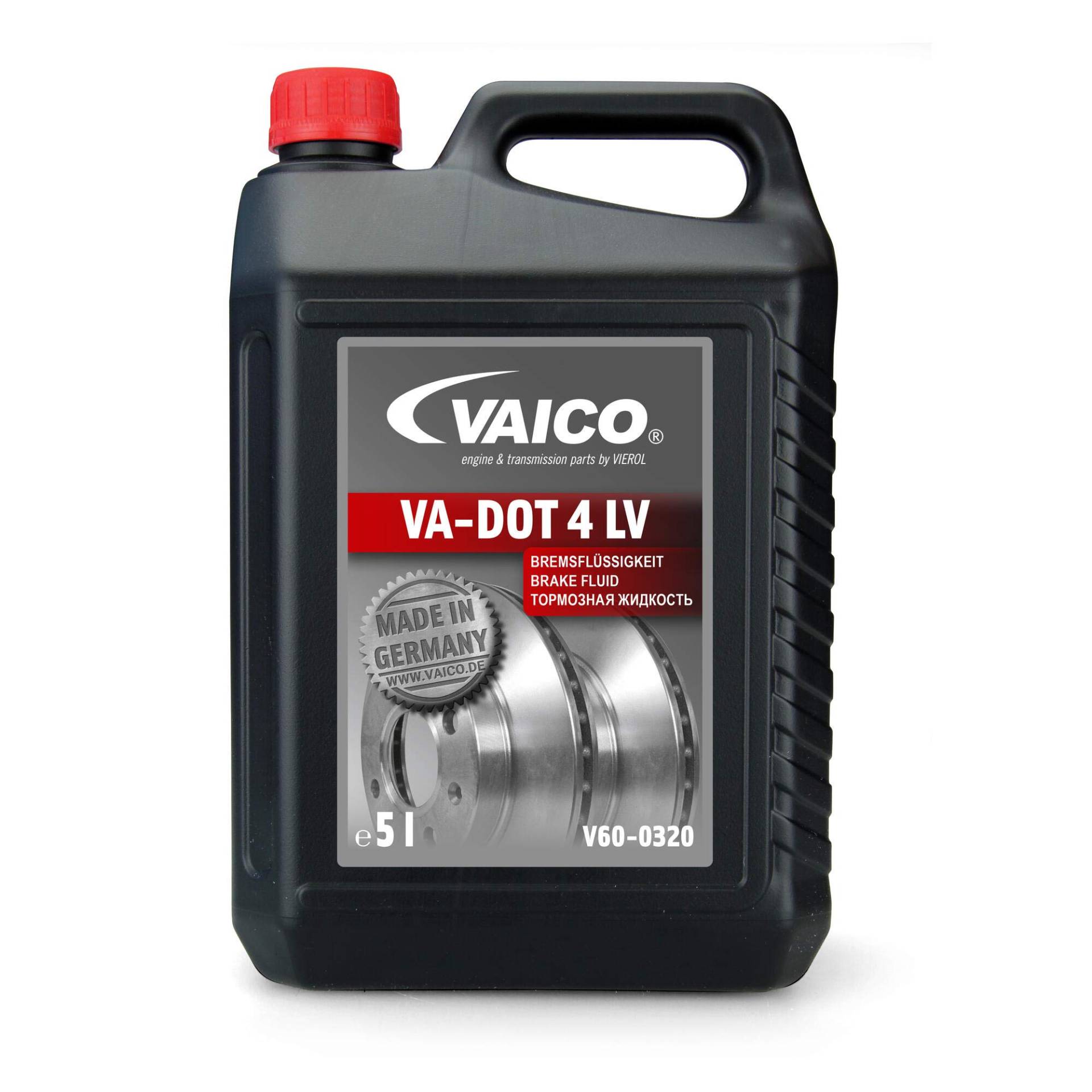 Bremsflüssigkeit DOT4 LV 5L Low Viscosity passend für ABS ESP DSC ASR AUDI VW BMW BENZ von VAICO