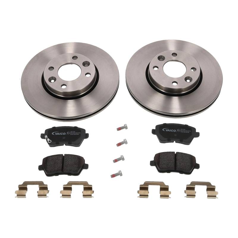 VAICO V46-1229 BREMSSCHEIBEN BELÄGE VORNE SATZ PASSEND FÜR MODUS CLIO 3 MICRA K12 EXPERT KIT+ von VAICO