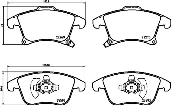 VAICO Bremsbelagsatz FORD V25-1776 DG9C2K021EE,DG9Z2001C,DG9Z2001M DG9C2001AF,1917494,BRF1502,BRF1532,DG9C2K021EC,DG9Z2001A,BRF1533,BRF31,DG9C2001AB VAICO Bremsbelagsatz FORD V25-1776 DG9C2K021EE,DG9Z2001C,DG9Z2001M DG9C2001AF,1917494,BRF1502,BRF1532,DG9C2K021EC,DG9Z2001A,BRF1533,BRF31,DG9C2001AB von VAICO