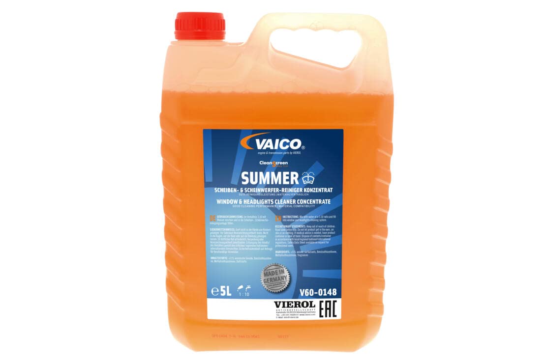 VAICO Cleanscreen SUMMER 5L, Scheibenreiniger Konzentrat - klare Sicht im Auto VAICO Cleanscreen SUMMER 5L, Scheibenreiniger Konzentrat - klare Sicht im Auto von VAICO