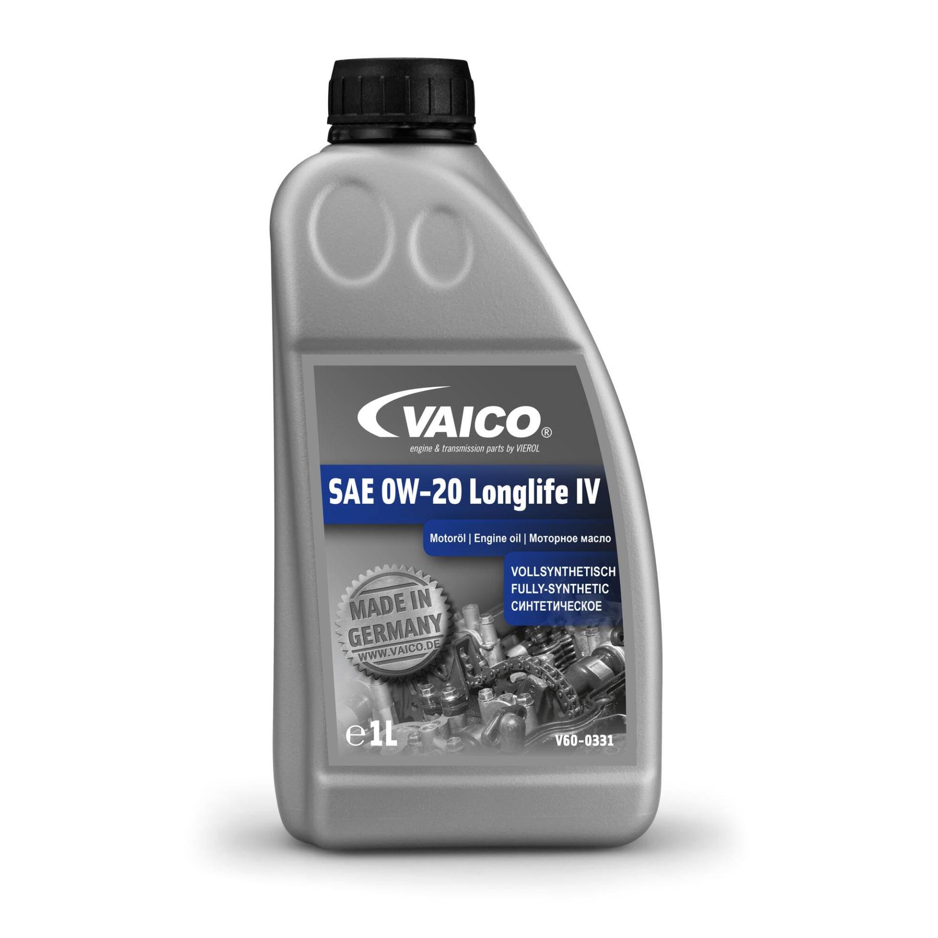 Vaico Motoröl Q+ 0W-20 Longlife IV Motorschutz Motor Öl Schmierstoff Ölwechsel Motorenöl Ölservice Inspektion Schmierung Schmiermittel Motorpflege engine oil vollsynthetisch 1L V60-0331 von VAICO