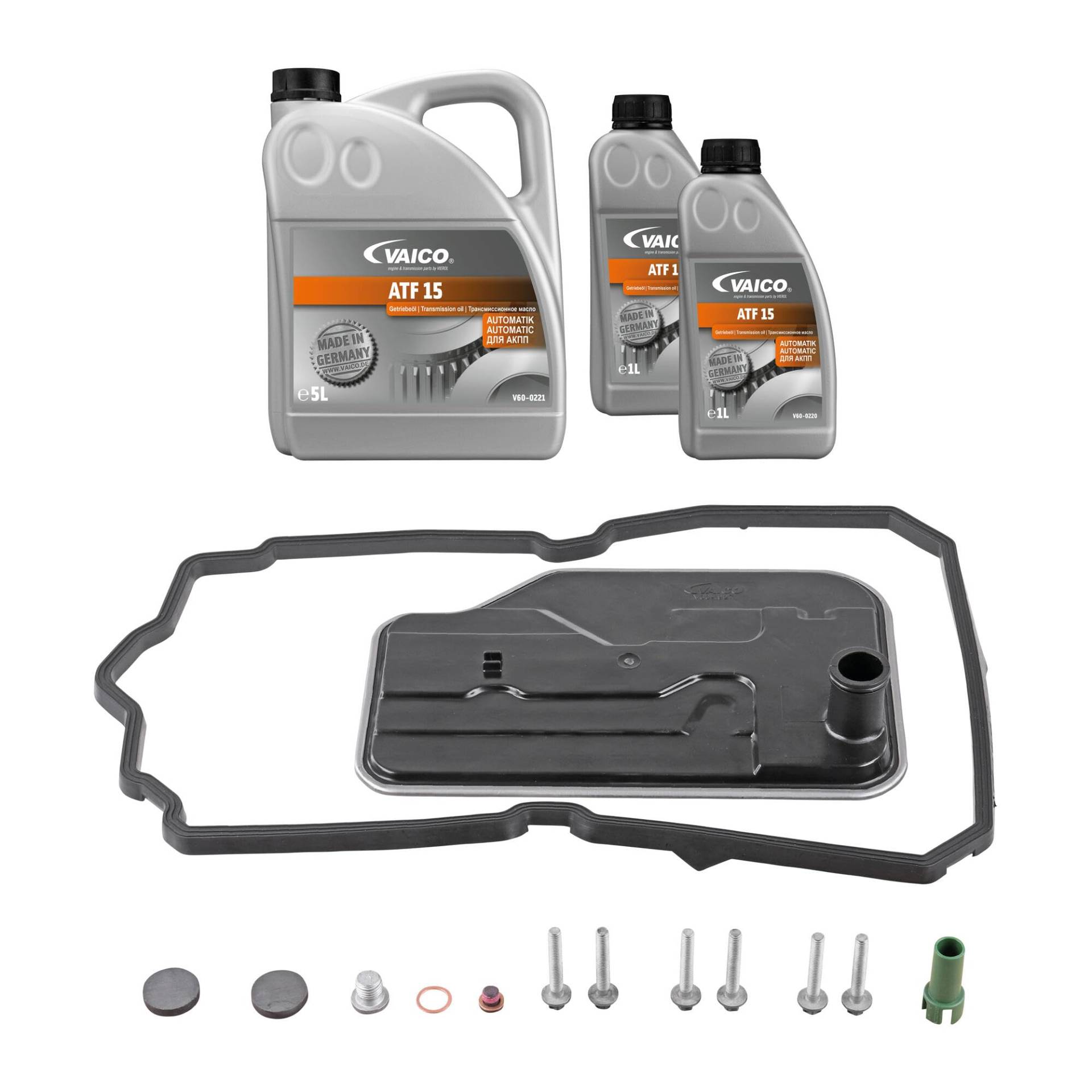 VAICO V30-2256 FILTERSATZ MIT 7 LITER ÖLWECHSEL AUTOMATIKGETRIEBE 7-GANG PASSEND FÜR 722.9 7G-TRONIC EXPERT KIT+ VAICO V30-2256 FILTERSATZ MIT 7 LITER ÖLWECHSEL AUTOMATIKGETRIEBE 7-GANG PASSEND FÜR 722.9 7G-TRONIC EXPERT KIT+ von VAICO
