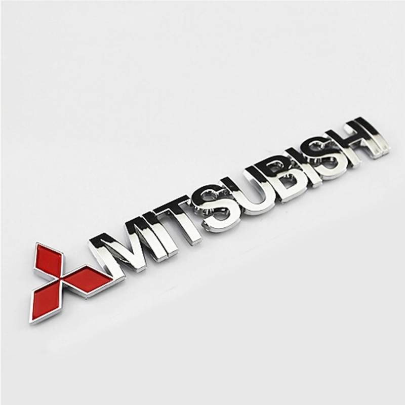 Auto Emblem Aufkleber für Mitsubishi 3D, Auto Abzeichen Logo Auto Aufkleber Emblem Abzeichen Buchstaben Aufkleber Abzeichen Aufkleber von VALBEL