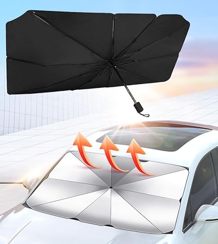 Auto Windschutzscheibe Sonnenschutz Regenschirm für BMW 4Series(420,518,520,523,525,528,530) 2000-2023, Auto Windschutzscheibe Sonnenschirm Faltbare Sun Shade UV-Schutz Wärmeisolierung von VALBEL