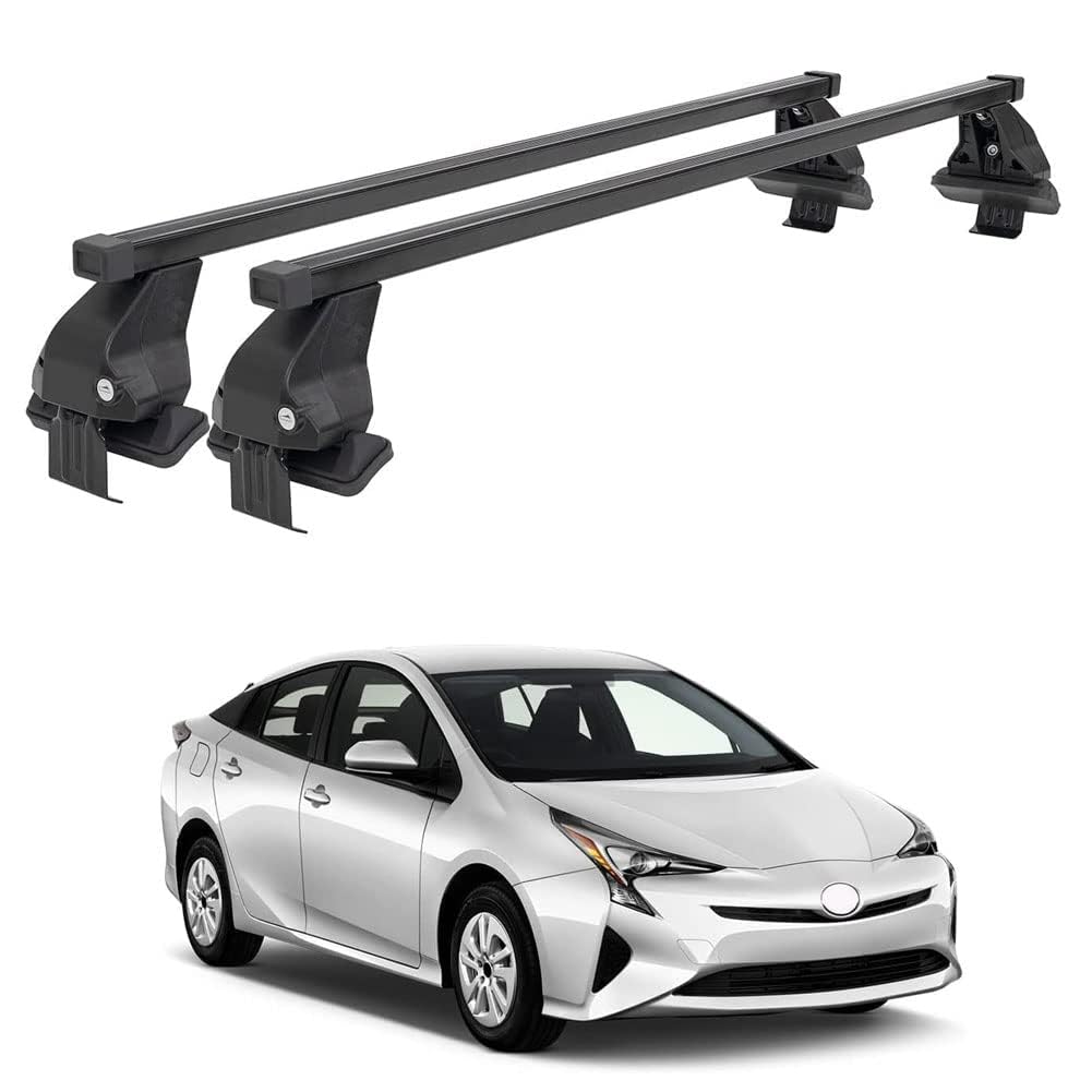 2 Stück Dachträger Gepäckträger für Toyota Prius 2015 2016 2017 2018 2019 2020 2021 2022, Aluminium Relingträger Dachgepäckträger Lastenträger Top Crossbar Dachregal Gepäcktransport von VALCLA