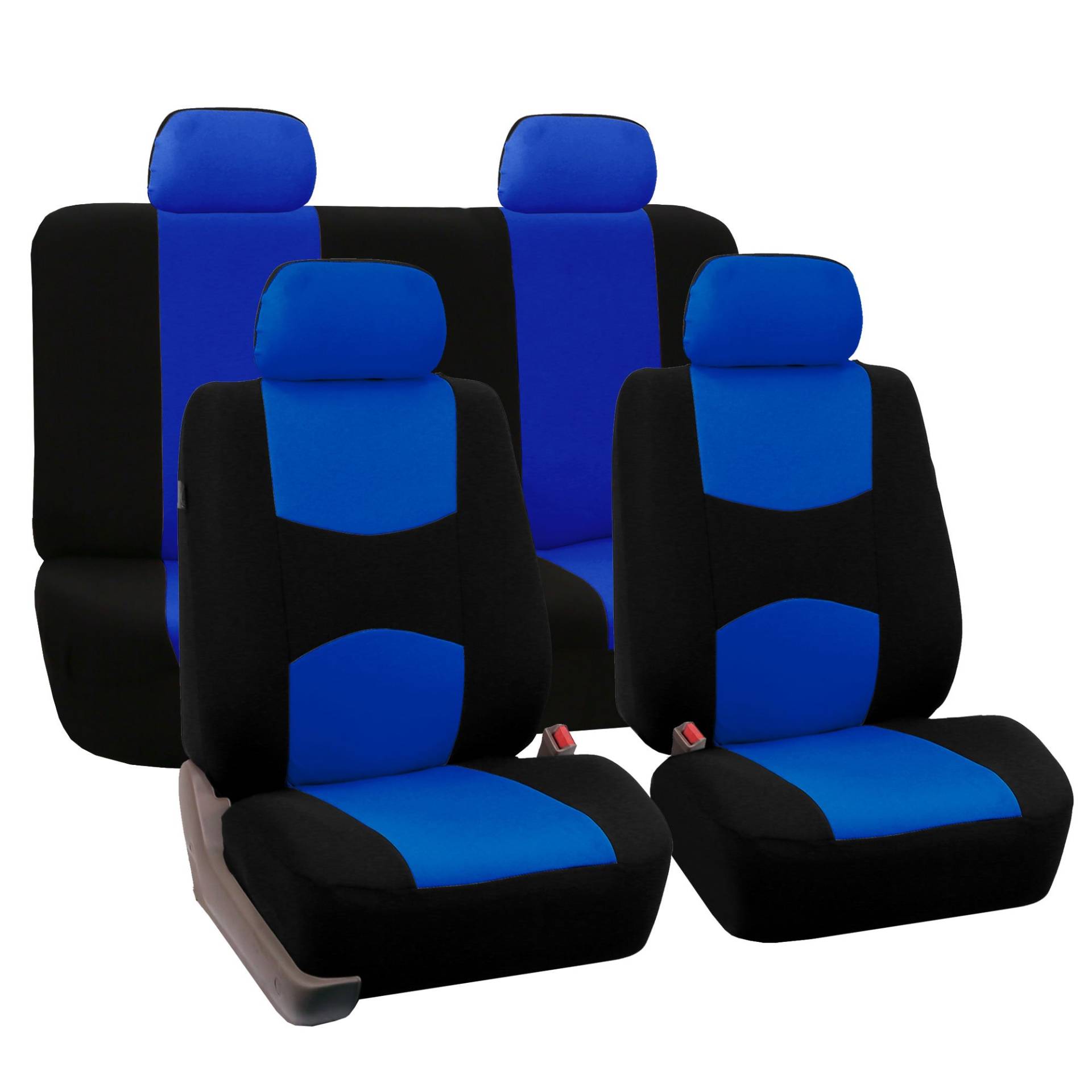 VALCLA Auto Sitzbezüge Sets für Nissan Micra C+C (Cabriolet/Coupe) 2005-2010, 5 Sitzer Allwetter Bequem Leicht Reinigen Vordersitze Rückbank Sitzbezüge, Innenraum Zubehör,D Blue von VALCLA