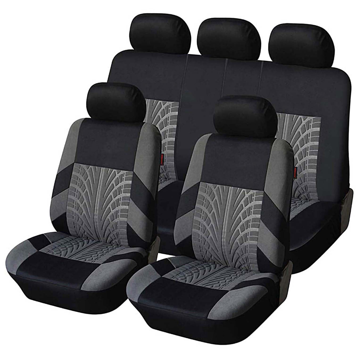 VALCLA Auto Sitzbezüge für Hyundai Ioniq 5 2021 2022, 5 Sitzer rutschfest Atmungsaktiv Waschbarer Stoff Autositzbezüge Komplettset, Auto Innenraum Zubehör,D Grey von VALCLA