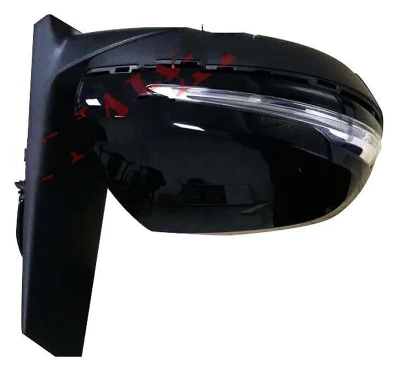 Außenspiegel Komplett Für B&ENZ Für G-klasse Für W463 G55 G500 Für W464 Modifizierte Äußere Blinker Spiegel Montage Auto Außen Rückspiegel(Black Left) von VALCRIBY