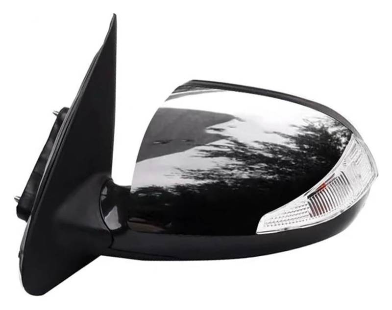Außenspiegel Komplett Für Haima 7 2010-2015 Auto Elektrische Klapp Blinker Heizung Spiegel Assy Auto Zubehör Seite Rückspiegel Montage(6 Wire Left Black) von VALCRIBY