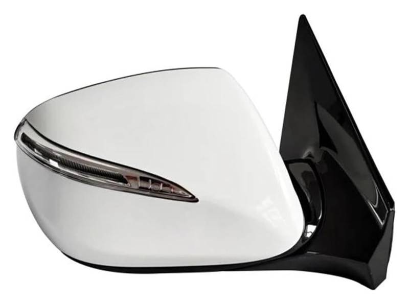 Außenspiegel Komplett Für Hyundai Für Santa Fe Santafe IX45 Sport 2014 2015 2016 8/10/14PIN Auto Sider Rückspiegel Montage Mit LED Blinker(1PC10pin Right White) von VALCRIBY