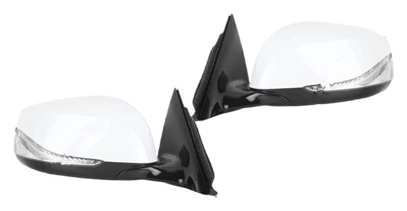 Außenspiegel Komplett Für Infiniti Für QX60 2012-2016 Auto-Seitenrückspiegel-Montagezubehör Auto Mit Kamera Elektrischer Klapp-LED-Blinker(1PC Right White) von VALCRIBY