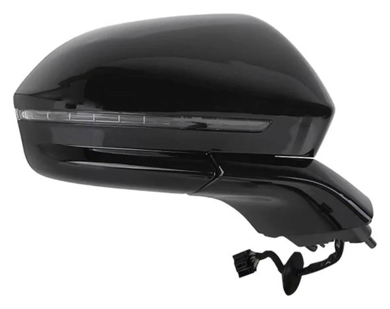 Außenspiegel Komplett Für Lincoln MKX 2016 2017 2018 2019 2020 Auto Falten Blinker Heizung Spiegel Assy Auto Seite Rückspiegel Montage Zubehör(14 Wire Right Black) von VALCRIBY