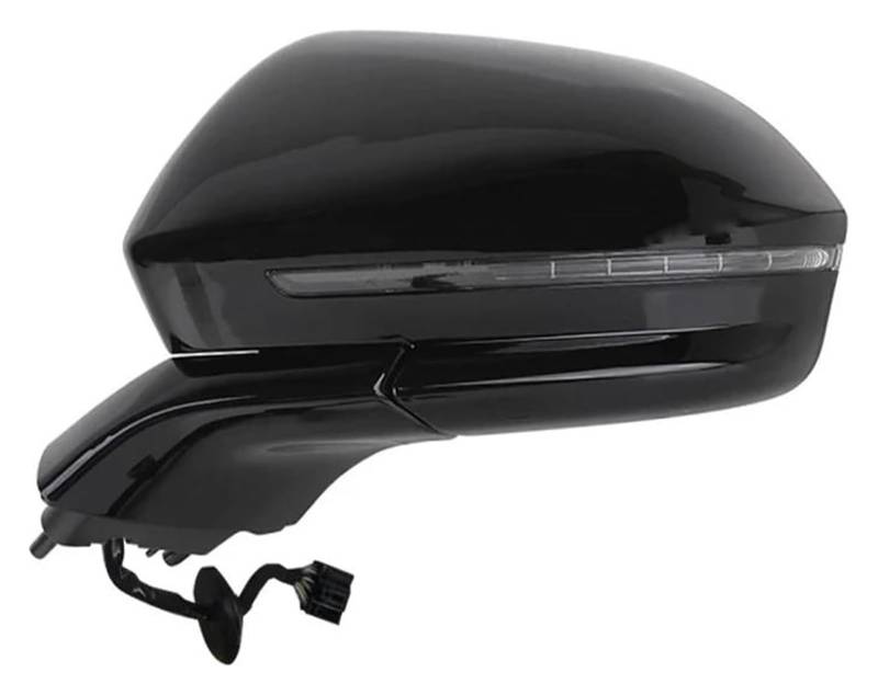 Außenspiegel Komplett Für Lincoln MKX 2016 2017 2018 2019 2020 Auto Falten Blinker Heizung Spiegel Assy Auto Seite Rückspiegel Montage Zubehör(16 Wire Left Black) von VALCRIBY