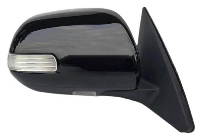 Außenspiegel Komplett Für T&oyota Für Highlander 2009-2013 Auto Außenrückspiegel Montage Auto Seite Rückspiegel LED Blinker Elektrische Klapp(11 Wire Right Black) von VALCRIBY