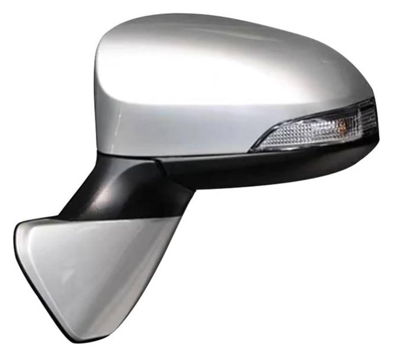 Außenspiegel Komplett Für T&oyota Für Verso 2014 2015 2016 Rückspiegelbaugruppe Autoteile Autospiegelbaugruppe Mit Blinker(Silver 5 Wire Right) von VALCRIBY