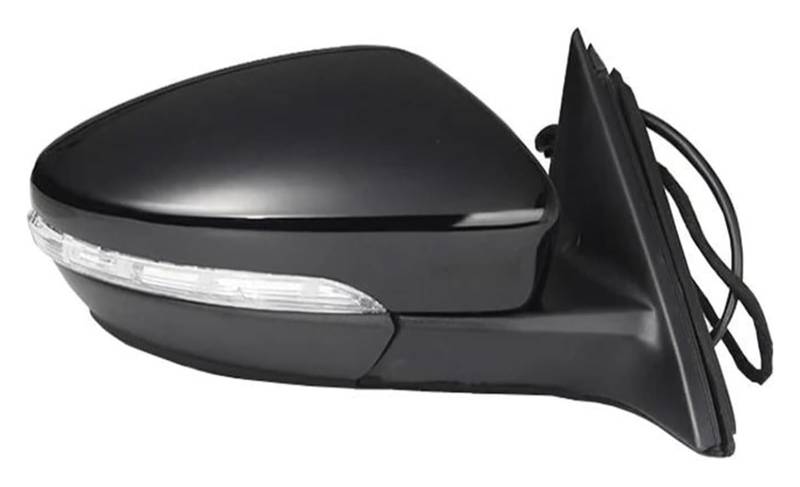 Außenspiegel Komplett Für VW Für Passat Für CC 2008-2018 Auto-Power-Heizung Falten Blinker 9 Oder 13 Drähte Seite Spiegel Montage Komplette Flügel Spiegel(Black 13 Wire Right) von VALCRIBY