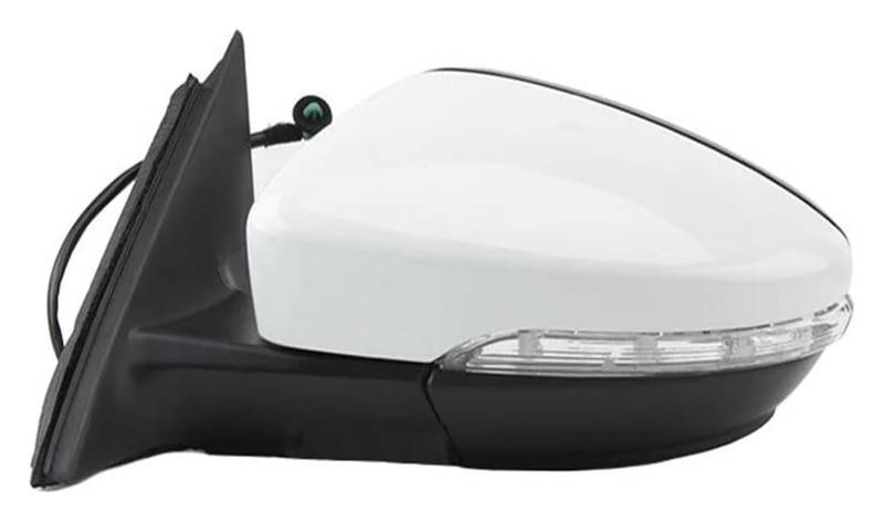 Außenspiegel Komplett Für VW Für Passat Für CC 2008-2018 Auto-Power-Heizung Falten Blinker 9 Oder 13 Drähte Seite Spiegel Montage Komplette Flügel Spiegel(White 13 Wire Left) von VALCRIBY