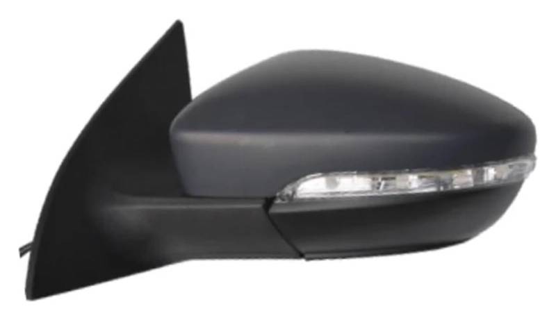 Außenspiegel Komplett Für VW Für Scirocco 2009-2016 6/9PIN Auto Außentür Rückspiegel Montage Auto Komplette Flügel Spiegel(9pin Left Black) von VALCRIBY