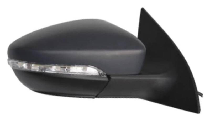 Außenspiegel Komplett Für VW Für Scirocco 2009-2016 6/9PIN Auto Außentür Rückspiegel Montage Auto Komplette Flügel Spiegel(9pin Right Black) von VALCRIBY